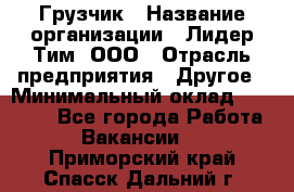 Грузчик › Название организации ­ Лидер Тим, ООО › Отрасль предприятия ­ Другое › Минимальный оклад ­ 14 000 - Все города Работа » Вакансии   . Приморский край,Спасск-Дальний г.